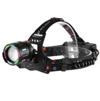 Налобный светодиодный фонарик NIGHT VISION FLUORESCENCE CT012-3L-2TG(white+red), 3x18650, Type-C, zoom, Box