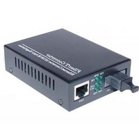 Медиаконвертер Merlion 10/100Base-TX to 100Base-F 1550нм, SM, SC/RJ-45, 25 км +БП (HTB-3100B / 1550_WDM)