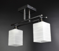 Люстра потолочная на 2 лампочки 50611/2 Черный 29х11х37 см.