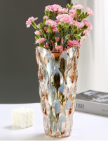 Ваза для цветов 14139 8.5х14х5х29.5 см золотистая