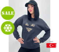 Жіночий батник на флісі «Brave» Турція оптом | Розпродаж моделі