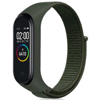 Ремінець Nylon для Xiaomi Mi Band 3/4/5/6, Зелений - купити в SmartEra.ua