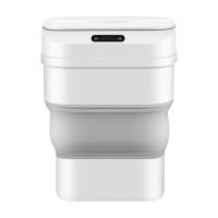 Мусорное ведро складное с сенсорной крышкой от 8 л до 17.5 л серый HPLN1