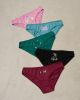 Жіночі трусики бавовна - різнокольоровий мікс  M, L, XL   5 шт.