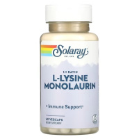 Solaray L-Lysine Monolaurin 60 рослинних капсул