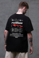 Оверсайз Футболка Without З Принтом Ferrari Black
