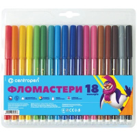 Фломастеры Centropen 7550/18 COLOUR WORLD, 18 colors (7550/18 ТП)