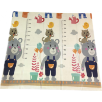 Детский складной двухсторонний термо коврик, размер 200x175x0.8 см (53339)