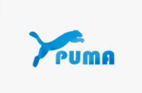 Наклейки (набір) PUMA (16х8см, сині) (#5890B)
