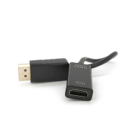 Конвертер Display Port (папа) на HDMI(мама) 30cm, Black, 4K/2K, Пакет