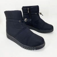 Ботинки женские зимние утепленные 38р 25см, Галоши утепленные черного цвета