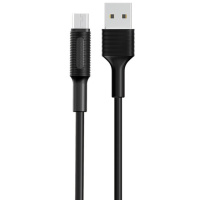 Дата кабель Borofone BX1 EzSync USB to MicroUSB (1m) Чорний - купити в SmartEra.ua