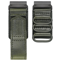 Шкіряний ремінець Hemsut HGA137 Green 22 мм для Garmin та смарт-годинників
