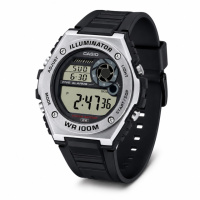 Чоловічий годинник Casio MWD-100H-1A спортивний з електронним дисплеєм та водозахистом 10 ATM