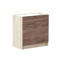 Кухонный модуль под мойку Эверест Эко 800 дуб сонома/трюфель 80х46х82 см (DTM-2837)
