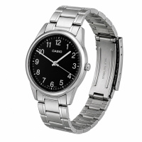 Чоловічий годинник Casio MTP-V005D-1B4 — класична модель на металевому браслеті з мінеральним склом