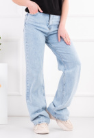 Жіночі блакитні джинси-палаццо