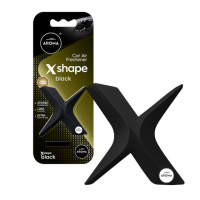 Ароматизатор на дефлектор Aroma Car X SHAPE 10г - BLACK сухий