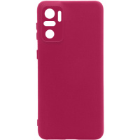 Чохол Silicone Cover Full Camera without Logo (A) для Xiaomi Redmi Note 10 / Note 10s (бордовий / Marsala) - купити в SmartEra.ua