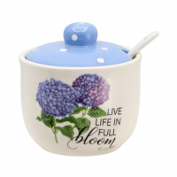 Сахарница керамическая с ложкой 350 мл «Гортензия» ZFC 045 GB