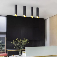 Люстра потолочная на 1 лампочку 27620 Черный 39х6х6 см.