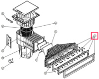 Комплект прокладок, фланця, декору X-Line для скімера Hayward X-Pro 600, пісочний