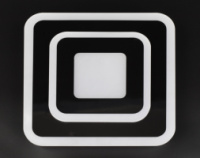 Современный квадратный потолочный светильник LED для комнаты кухни ванной 26130 Черный 4х35х35 см.