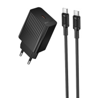 МЗП Borofone BAS73A Source PD20W (1USB-C) + кабель Type-C to Type-C