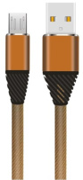 Кабель USB/TYPE-C SERTEC ST-054 круглий тканинний RED (1 м)