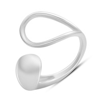 Серебряное кольцо CatalogSilver с без камней, вес изделия 4,29 гр (2185727) 19 размер