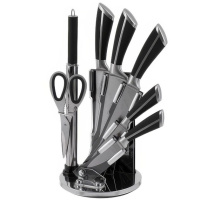 Набор Кухонных ножей с ножницами и подставкой UNIQUE UN-1838