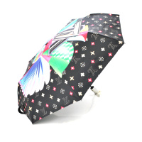 Зонт женский автоматический, D-108см, защита от солнца, UV (99%), защита от дождя, каркас - Al+Fe, Black
