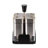 Набор емкостей для специй 4 шт на подставке 120 мл Хром HP-1318