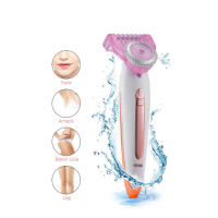 Електробритва жіноча для сухого гоління водонепроникна White/Pink DSP70136