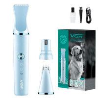 Аккумуляторная машинка для стрижки животных VGR 3 в 1 V-205