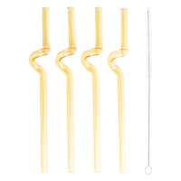 Набор 4 стеклянных трубочек с ёршиком для чистки HP-34-34Y