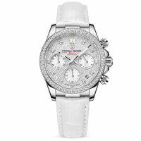Жіночий годинник Pagani Design PD-1730 Silver-White з хронографом та сапфіровим склом