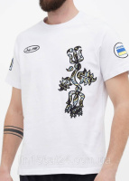 Мужская футболка Bosco Sport белая грудь 