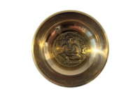 Тибетська співаюча чаша з рельєфним штампуванням Ганеш 12 см