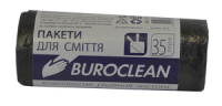 Пакети для сміття 35л/30шт, чорні BuroClean ECO