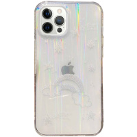 TPU + Glass чохол Aurora Space для Apple iPhone 12 Pro / 12 (6.1«») (Веселка) - купити в SmartEra.ua