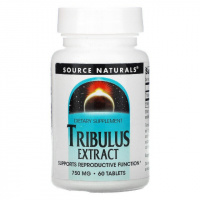 Экстракт Трибулуса, 750 мг, Source Naturals, 60 таблеток