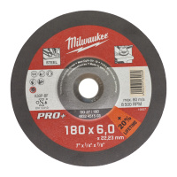 Диск зачистний по металу MILWAUKEE, SG 27/180х6 PRO+, діаметр 180мм