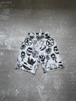 Шорти білі з принтом - 44-054