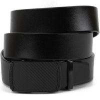 Ремінь чоловічий з пряжкою невеликий ромб 720285 Чорний
