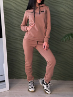 Теплий спортивний костюм «Whisper» оптом | Норма 42-44, Капучіно