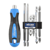 Викрутка Molder зі змінними насадками 6в1 MT32306