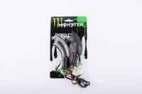 Повороти світлодіодні (пара) вигнуті (чорні, прозорі, 21 діод) MONSTER ENERGY