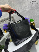 НАТУРАЛЬНА ШКІРА - лазерна. Три відділення - стильна та зручна сумка високої якості (0267-4)