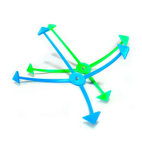 Магнітна фоторамка «Павуки», синьо-зелена